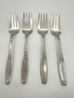 1847 Rogers Bros Ambassador Silver Replated  4  Salad Forks 1919 Vtg See Pics