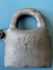 Antique 1895 Prr Pennsylvania Railroad Cast Iron Lock Padlock Rare Ffw 