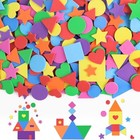 1600pcs Foam Stickers 8 Colors Foam Shape Stickers For Kids Crafts Self