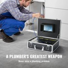 Vevor Sewer Camera 7 In  Screen Pipeline Inspection Camera 165 Ft  With Dvr