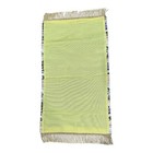 Vintage Asian Silk Table Runner Wall Hanging Japanese Golden Accents People