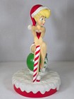 Disney Store Tinker Bell Christmas Holiday Big Fig Statue Candy Cane Resin 16 5 