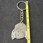 1983 Vintage I Love My Bichon Frise Dog Puppy Pewter Keychain By Rawcliffe Usa