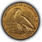 1908 G 2 50 Indian Head Gold Quarter Eagle - Authentic Coin - Sku-g5366