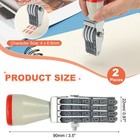 4 Digit Number Roller Stamp  2pcs Adjustable Rubber Stamp Symbol Office Date