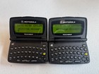 Lot Of 2 Vintage Motorola Talkabout 2way Text Pager A06qbb5806aa With Belt Clips