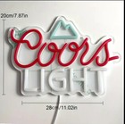 Coors Light Beer Led Bar Sign Man Cave Tiki Neon Signs Lights 8x11   