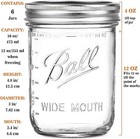 5pcs Wide Mouth Mason Jars 16oz With Mason Jar Lids   Bands For Canning pickling