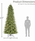 Sale 10 Ft  Prelit Incandescent Slim Fraser Fir Artificial Christmas Tree 900 Ul