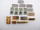 Gillette Tuckaway Gold Safety Razor Set W  Case   Blades Vtg 1920s Original