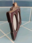 Dual Picture Frame Vintage Style Brown Gold Ornate Free Standing 