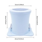 Mini Dryer Portable Compact Clothes Spin Dryer Manual Home Laundry Dryer Blue