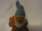 Gnome Sitting With Carrots Ceramic Vintage German  i