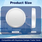 Ceoighe 2 Pack Rv Mushroom Vent Cap Compatible With 14 5 Cm X 2 Cm  White