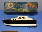 1950 s Japanese Lang Craft Wooden Power Driven Boat Model  In The Box