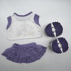 Build A Bear Purple Varsity Girl Top Ruffle Skirt Sketchers Teddy Clothes Outfit