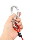  6ft Breakaway Trailer Cable - Coiled Spring Wire  Emergency 4 Pack 6 Foot