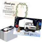 Motipuns 100 Pcs Christmas Mail Carrier Thank You Postcard Letter Carrier Tha   