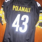 Nike Pittsburgh Steelers Troy Polamalu  43 Nfl Jersey Black yellow Men s Xl