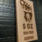 5 Oz- 999 Fine Copper Bar - Bigfoot - Limited Edition  Rare Find