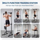 Power Tower Pull Up   Dip Station Home Gym Training  10-level Adjustable Height