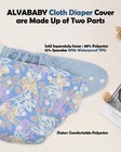 Alvababy 3 Pcs Baby Cloth Diaper Covers With Wet Bag  Swim Diaper cloth Nappy   
