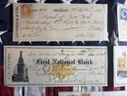 5 Diff  Vintage Checks  Ck Lot13  All W  Revenue Stamps  Several Vignettes 1865 
