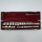 Yamaha Yfl-211 Student Flute Silver Plating With Hard Case Used From Japan