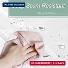 Clear Shower Curtain Liner With 3 Magnets  72x72 Premium Flexible Sturdy Plastic