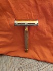 1950   s Gillette Gold Tone Vintage Safety Razor Ball End