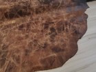 3-4oz 12x12-12x24 Vintage Brown Distressed Leather Hide Panel sheet craft scrap