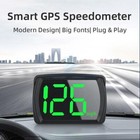 Gps Digital Speedometer Car Truck Motorcycle Head Up Display Odometer Hud Mph