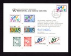 United Nations  sc 18    Economic   Social Council   1980 Souvenir Card Set Of 4