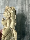 Lakshmi Hindu Goddess Carved Statue Diety