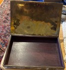 Vintage Abalone Shell Inlaid Silver Jewelry Box Rosewood Lined 6 1 2  By 4 1 2 