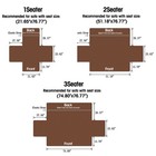 3pcs Quilted Sofa Couch Cover With Elastic Strap Slipcover Waterproof Pet Mat