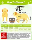 Large Dog Wheelchair Hind Legs-durable All-terrain-xl-  1868 1869m T5-2