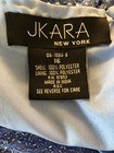 Jkara Dress 16 Blue Beaded Embellished Chiffon Formal Gown Mother Bride Evening