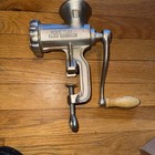  antique  Meat Grinder   Food Chopper Universal Number 301 - Cast Iron   Wood
