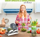 Sprouts Growing Kit With 2 Mason Jars   Sprout Lids For Broccoli  Alfalfa   Bean