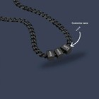 Custom Jewelry Name Pendant Necklace Personalized Cuban Chain Men Women Gift