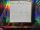 2024 The Bar Pieces Of Past 1800s Edition Thomas Edison Jumbo Handwritten Relic