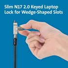 Kensington Slim N17 Laptop Lock For Dell Alienware 2 In 1s With 6ft Cable