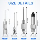 5pcs Grease Gun Needle Tips Accessories Kit  1 Needle   
