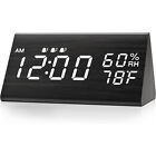 Digital Alarm Clock   Led Alarm Clock   Large Display Desk Clock W  Temperature