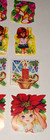 Vintage Christmas Gummed Seals Stickers Scrapbook Journal Craft Lot Of 80 Pcs
