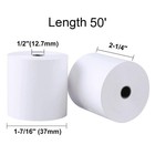 2 1 4  X 50  Thermal Paper 50 Rolls Bpa Free Credit Card Paper Cash Register Us