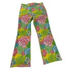 Vintage Lilly Pulitzer Men   s Stuff Floral Pants Trousers 70s Talon W34 L28 75