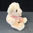 Russ Berrie Pink Rattle Bear 5  Plush Stuffed Animal Toy Vintage