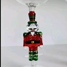 2pc Nieman Marcus Style Christmas Nutcracker Suite Sugar Plum Wine Glass Set New